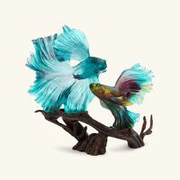 The Dance of The Fighters Sculpture Medium Blue daum the dance of the fighters sculpture medium blue