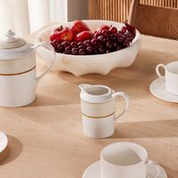 bernardaud sauvage blanc milk pitcher gold