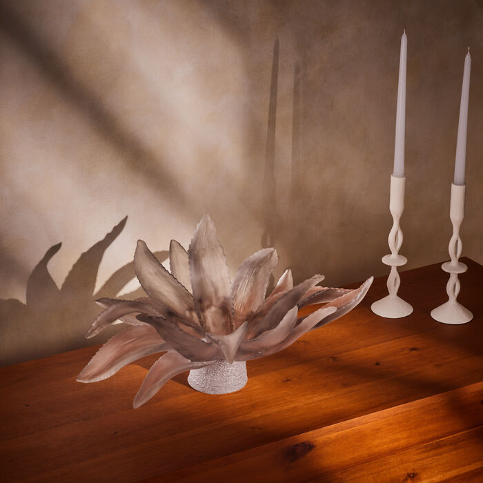 daum cactus centrepiece grey