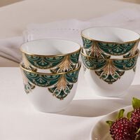 haviland r ves du nil arabic coffee cup green set of 6