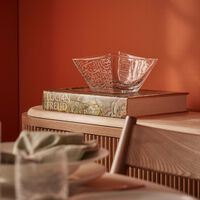 dimlaj thuluth serving bowl clear 22cm