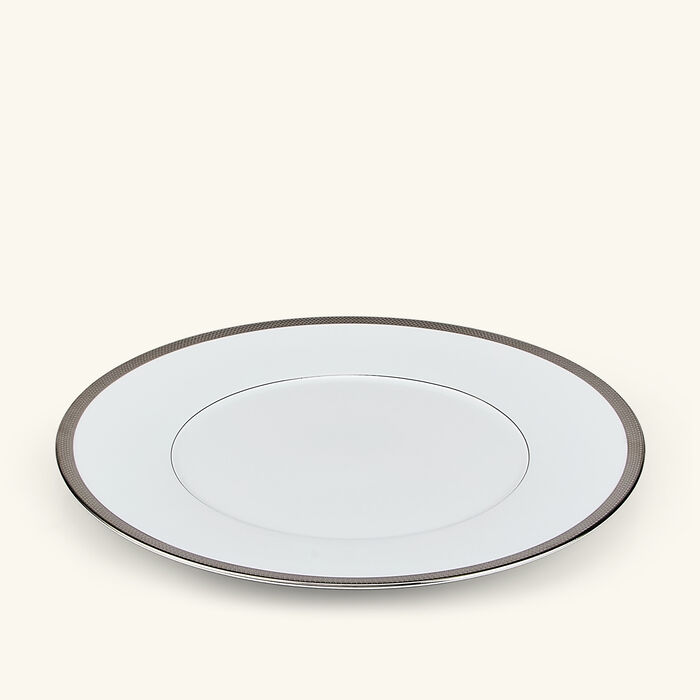 bernardaud maille platine dinner plate round white 27cm