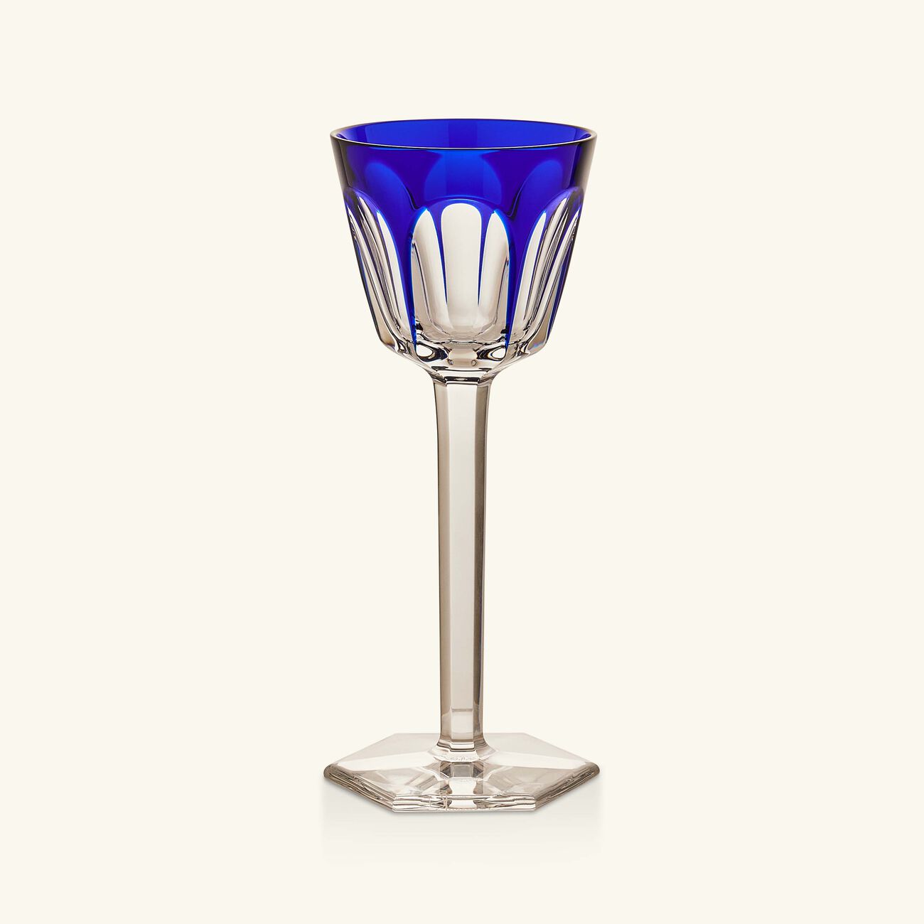 baccarat harcourt rhine wine glass clear