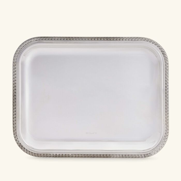 christofle malmaison serving tray rectangular small silver 26cm plated