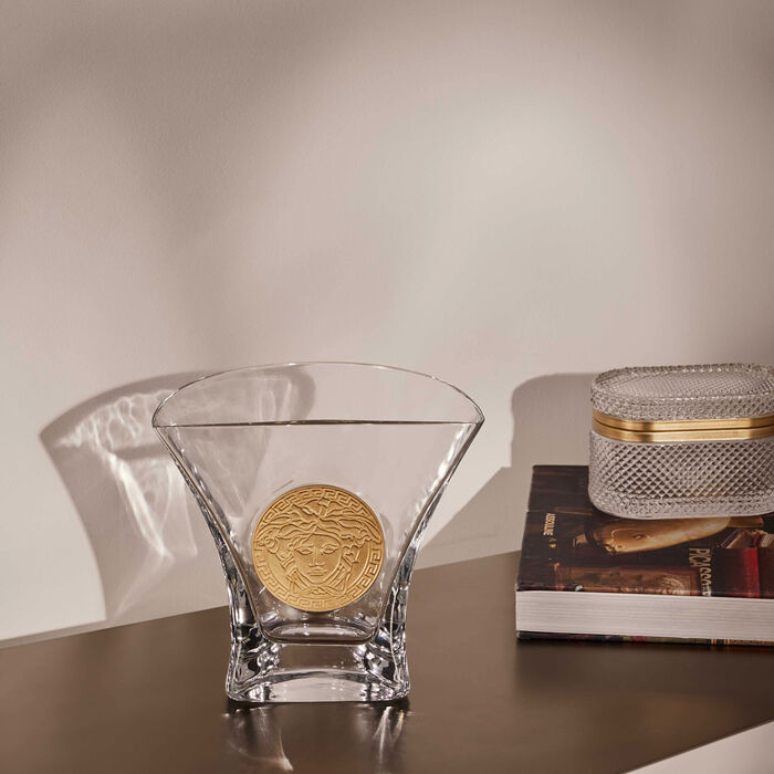 versace medusa madness vase small clear