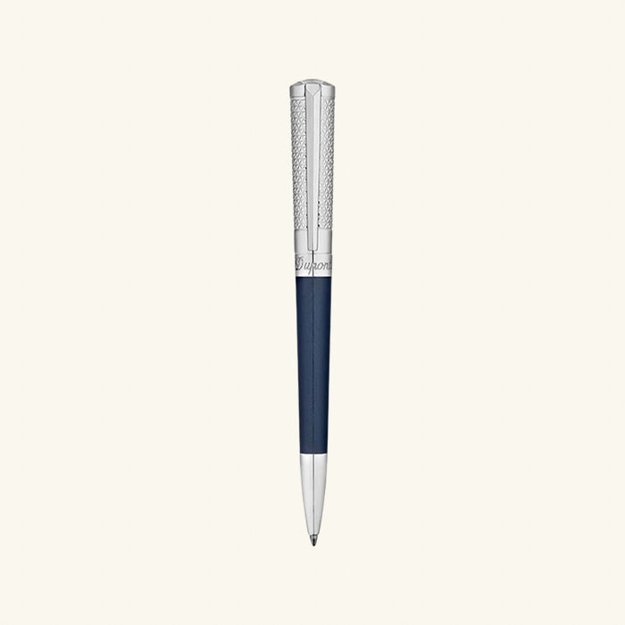 st dupont liberte blue lacquer ballpoint pen