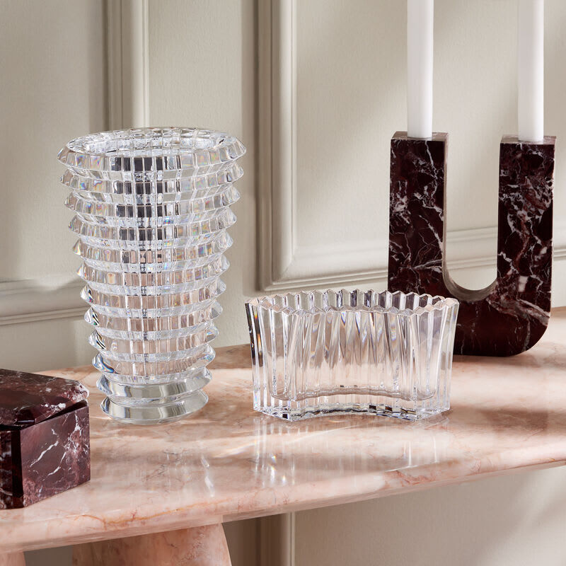 Eye Vase Round Medium Clear baccarat eye vase round medium clear