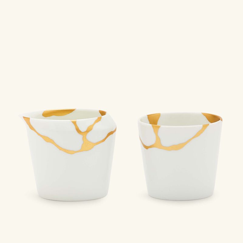 bernardaud kintsugi pot milk pitcher white