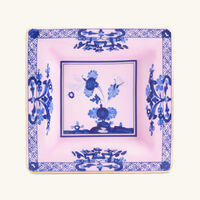 ginori 1735 oriente italiano azalea trinket tray square small pink