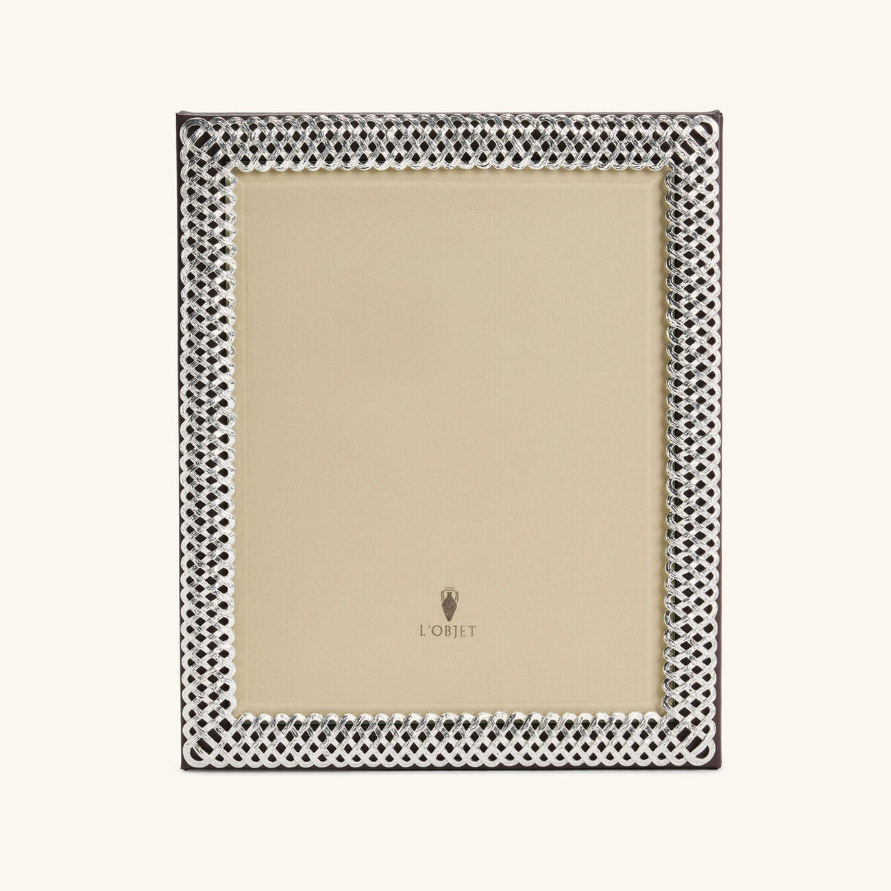 Braid Picture Frame Silver Plated l objet braid picture frame silver plated