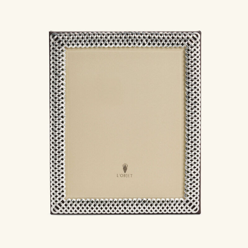 Braid Picture Frame Silver Plated l objet braid picture frame silver plated
