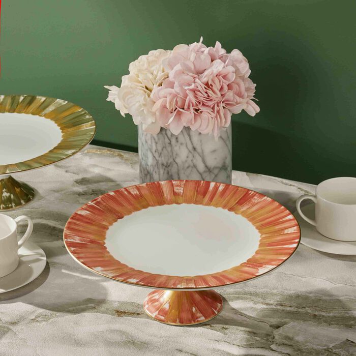 marie daage panache cake stand orange