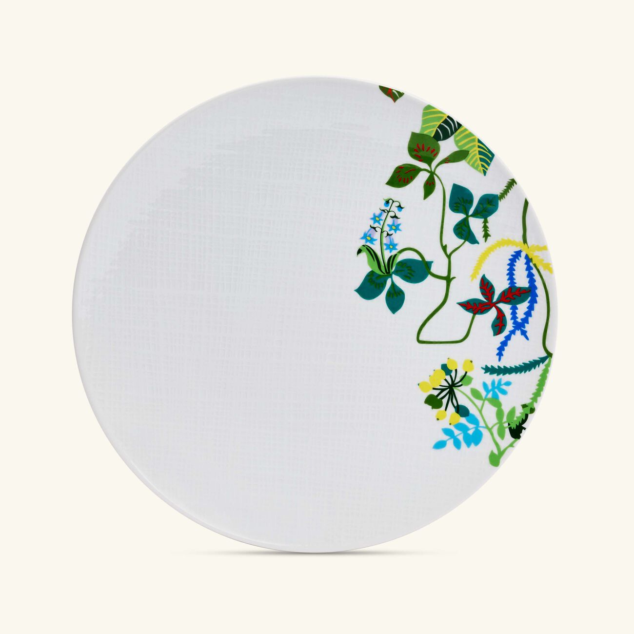 bernardaud organza dinner plate round green