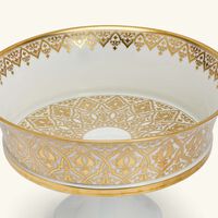 bernardaud venise footed cake stand gold
