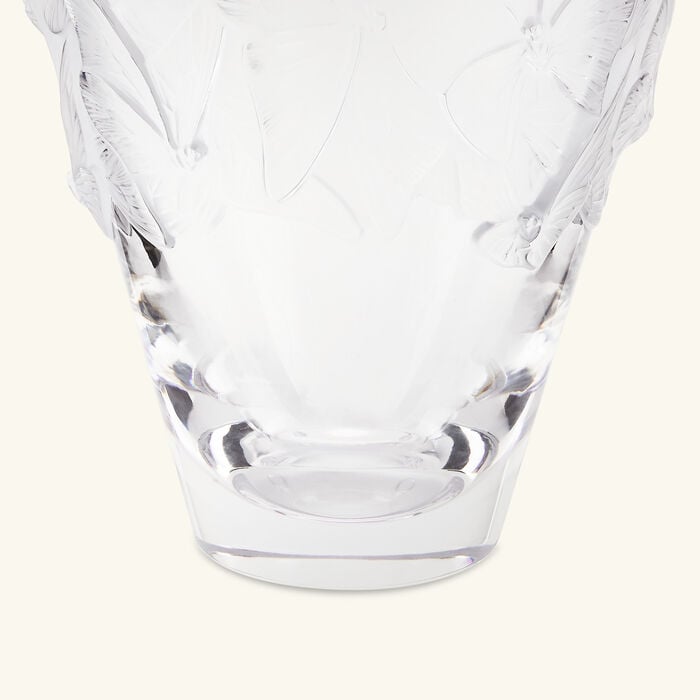 lalique papillons vase large clear