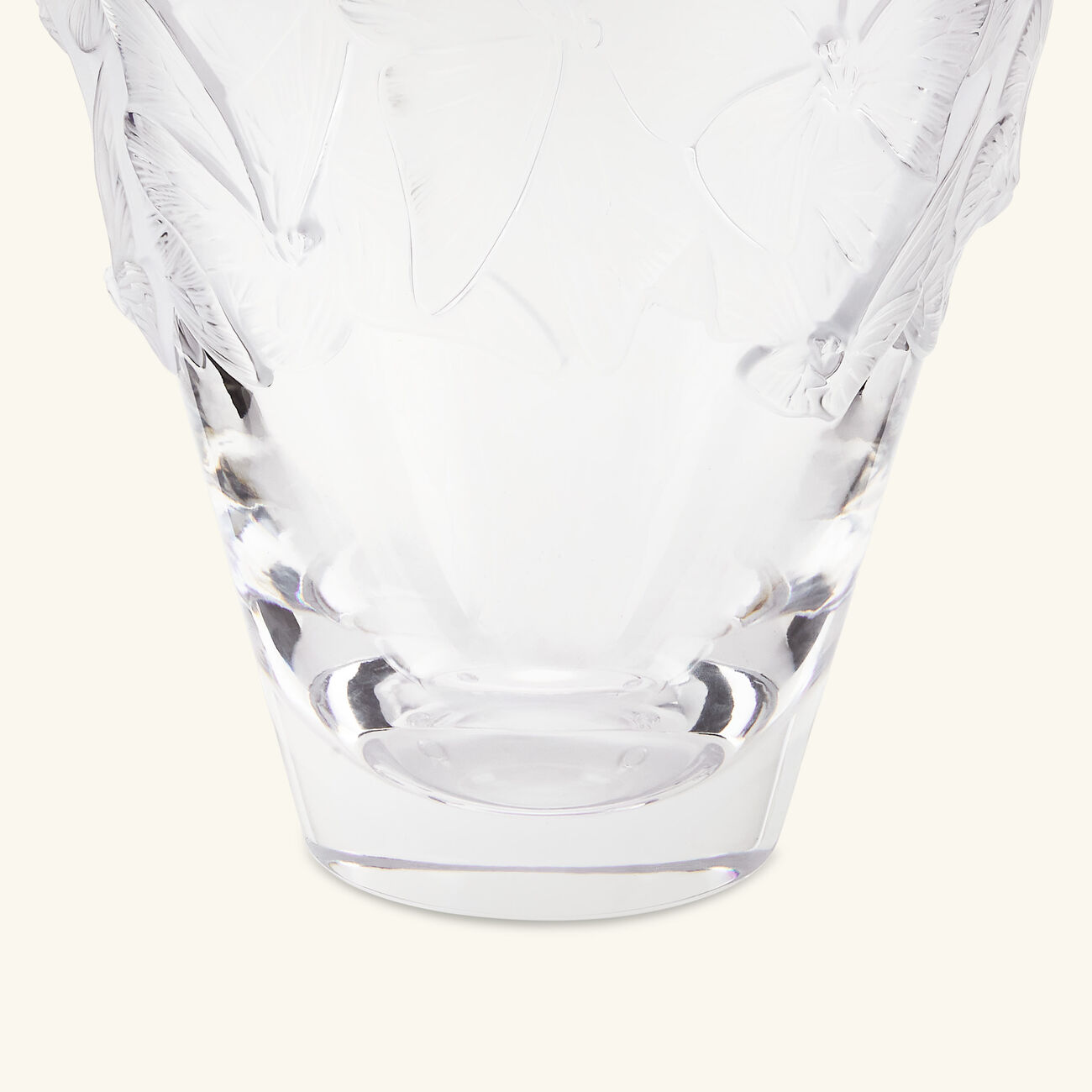 Papillons Vase Large Clear lalique papillons vase large clear