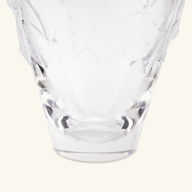 Papillons Vase Large Clear lalique papillons vase large clear
