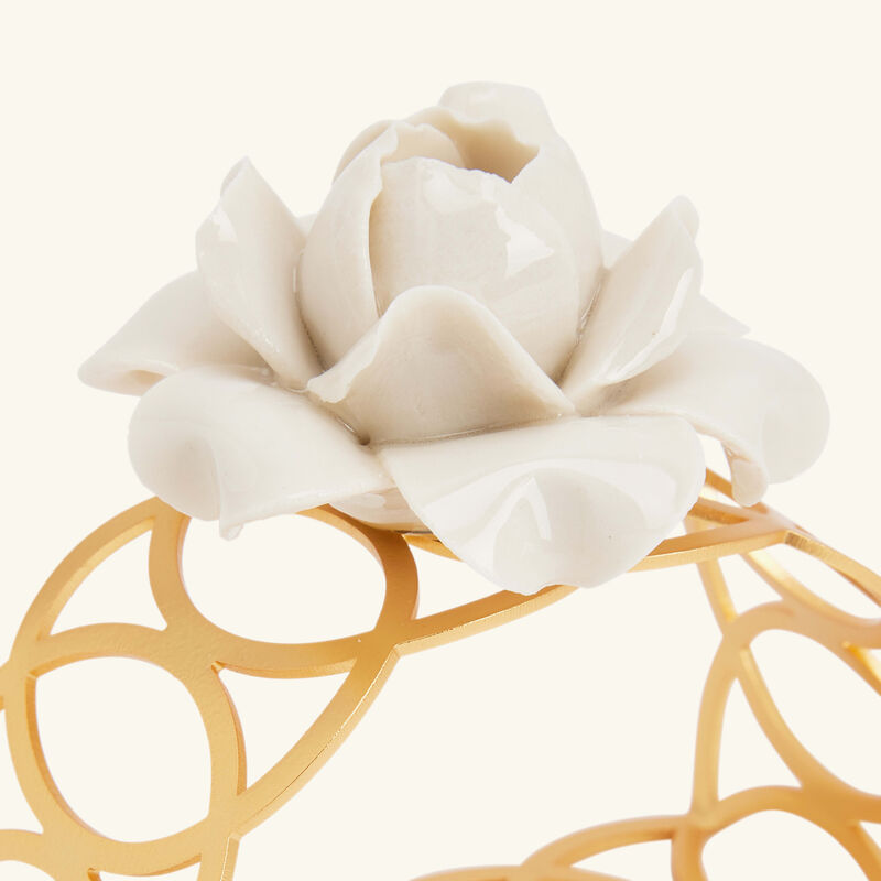 villari camelia napkin ring white set of 4