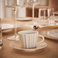 bernardaud sol coffee cup saucer gold