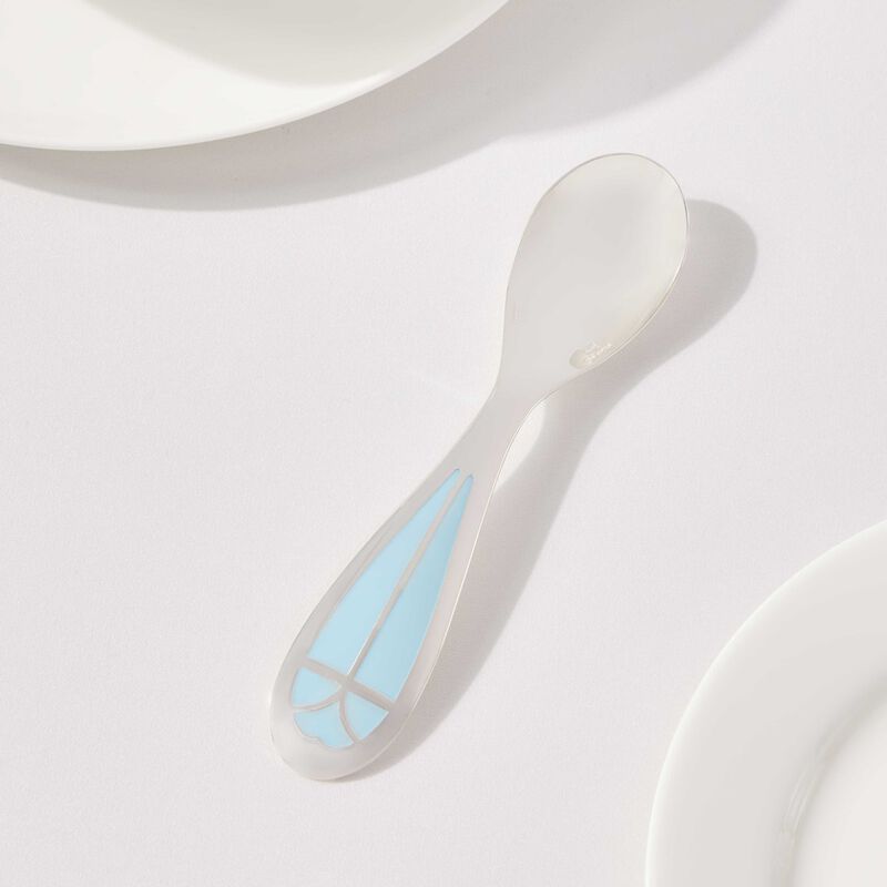Quartz Talisman Baby Spoon Blue christofle quartz talisman baby spoon blue