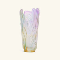 daum crystal rock ii by jonone vase small pink