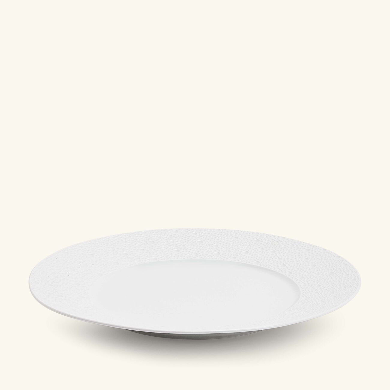 bernardaud ecume service plate round white 29cm