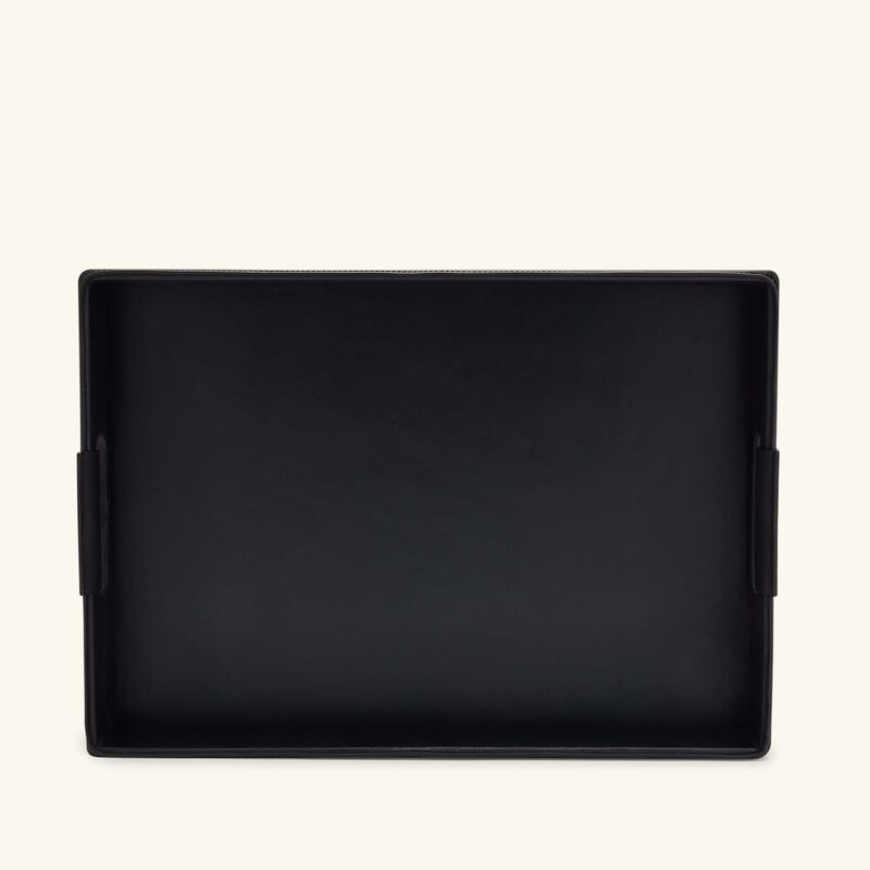 Wyatt Serving Tray Rectangular Large Black ralph lauren home wyatt serving tray rectangular large black
