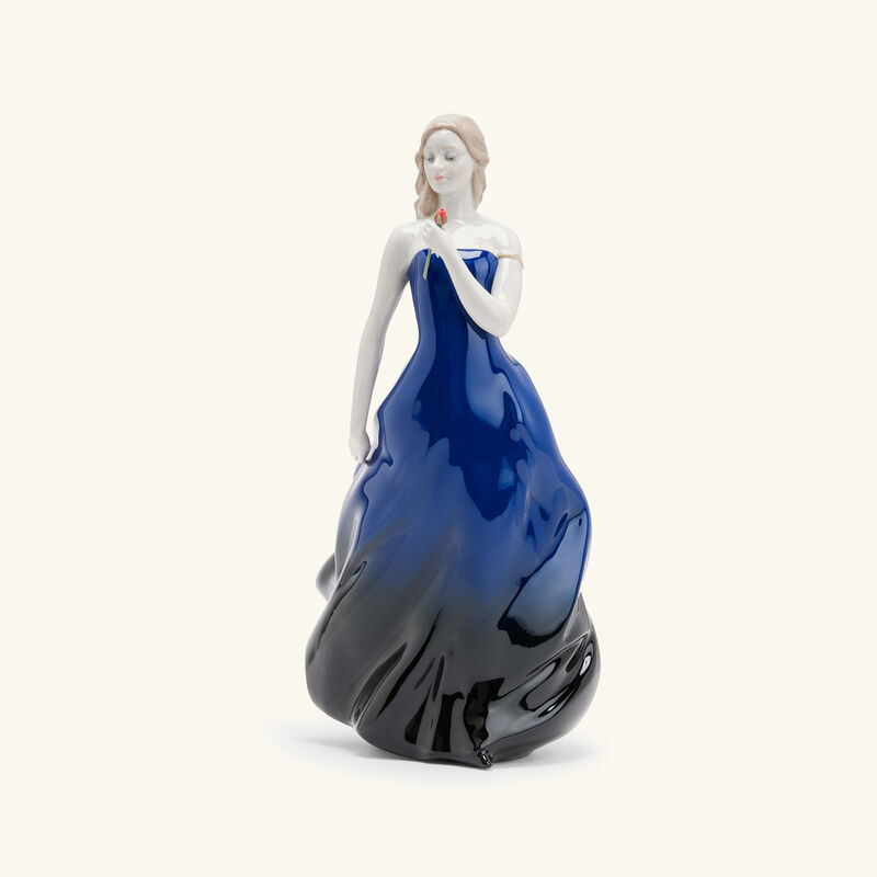 Rose Ball Sculpture Medium Blue lladro rose ball sculpture medium blue