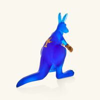 daum kangourou wally figurine medium blue