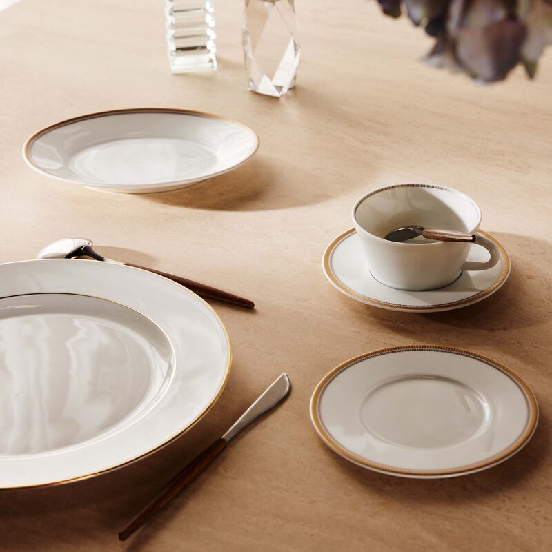 bernardaud gage tea tea cup saucer white