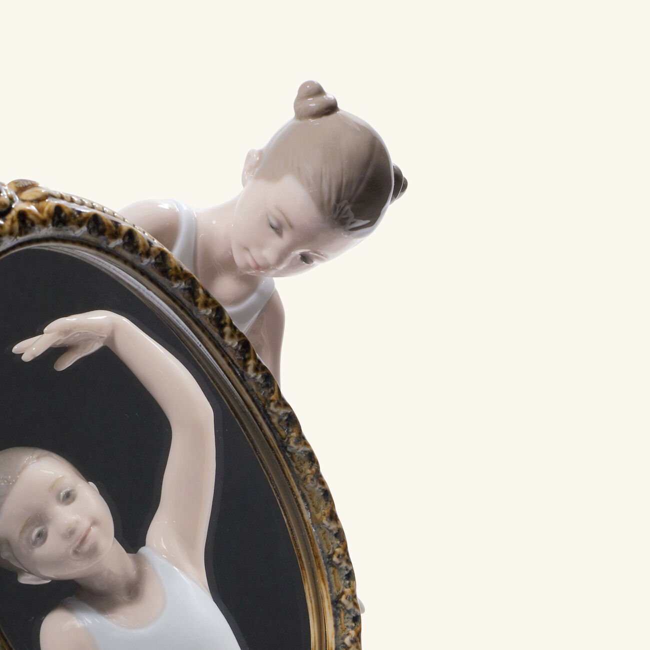 lladro my perfect pose ballet girls sculpture small white