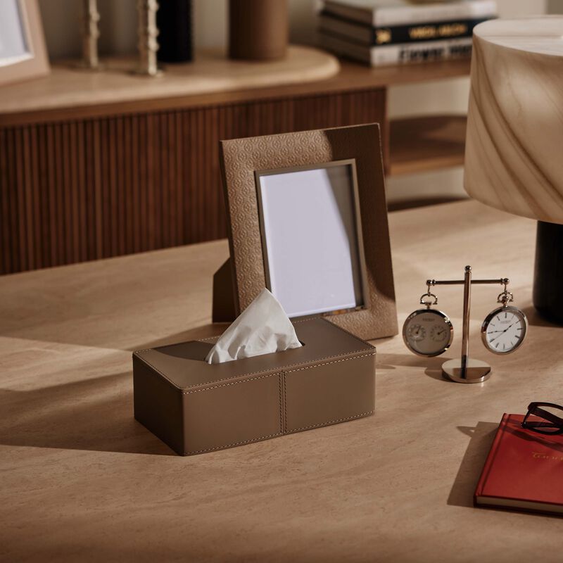 giobagnara narciso rectangular tissue box brown