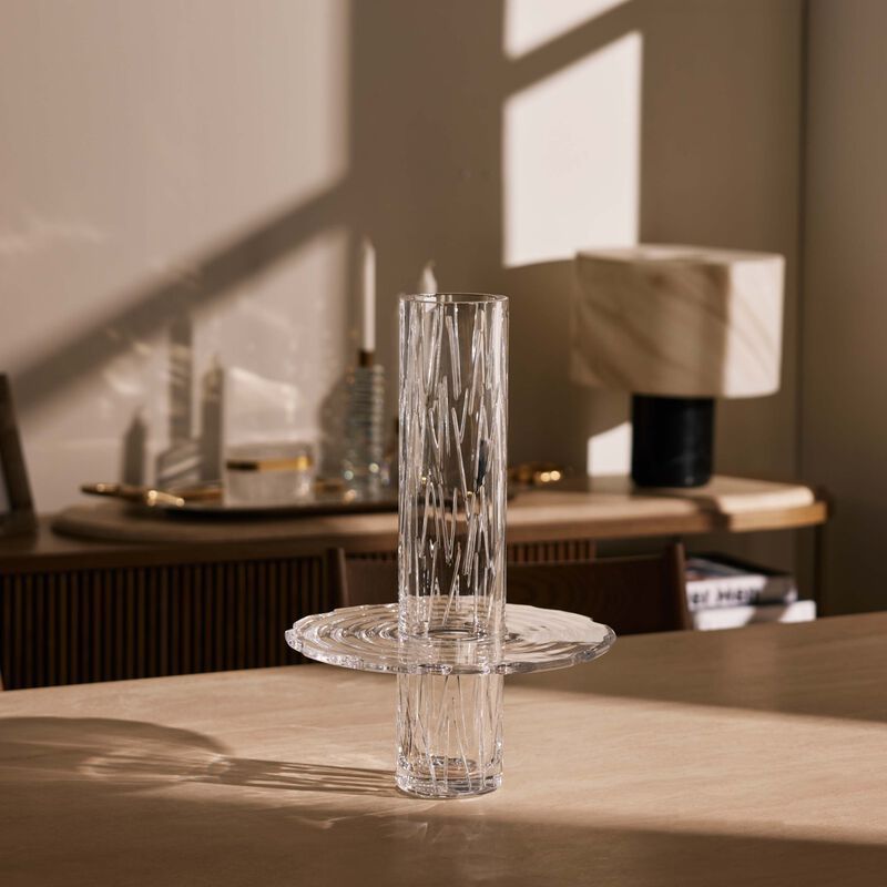 ماريو تشيوني مزهرية داون تاون شفافة بحجم كبير