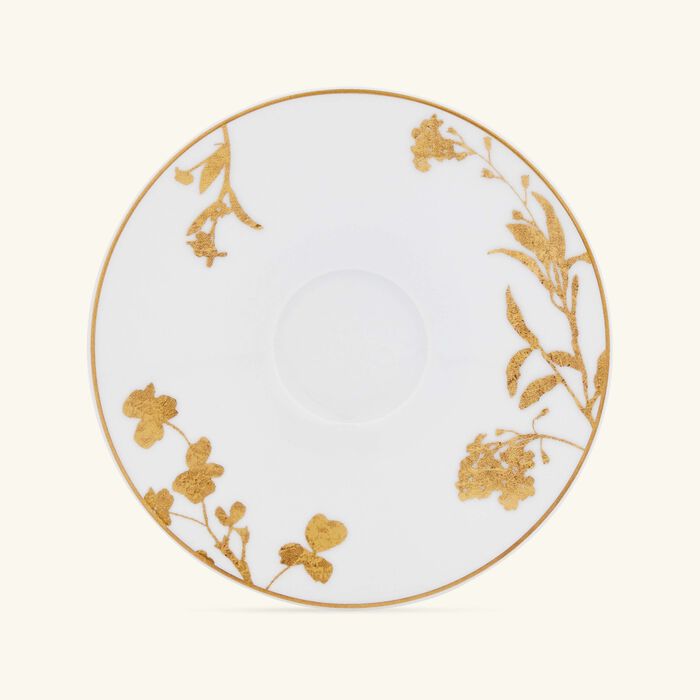 bernardaud v g tal or coffee cup saucer gold set of 2