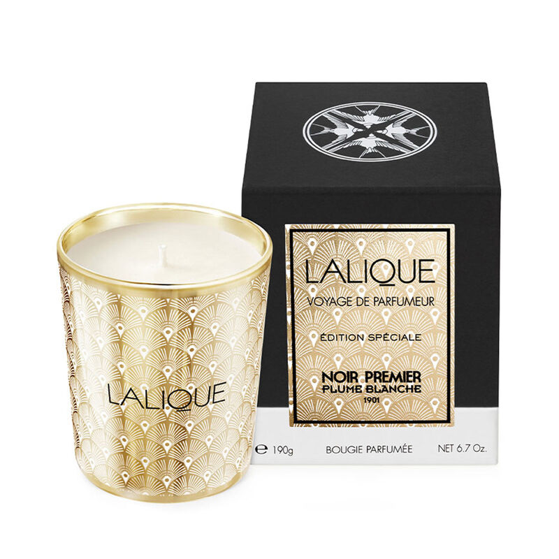 Candle 190G White Feather, large