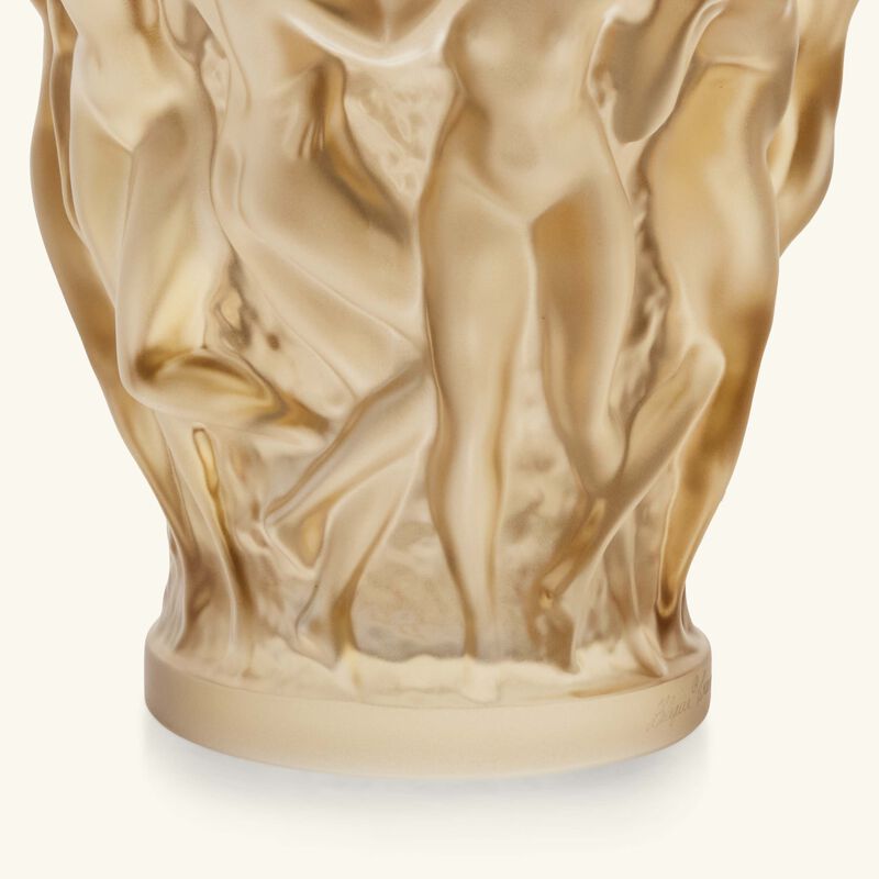 Bacchantes Vase Mini Gold lalique bacchantes vase mini gold
