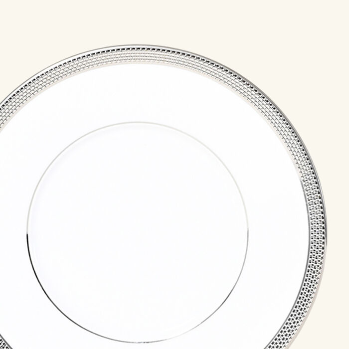 bernardaud maille platine bread plate white 16cm