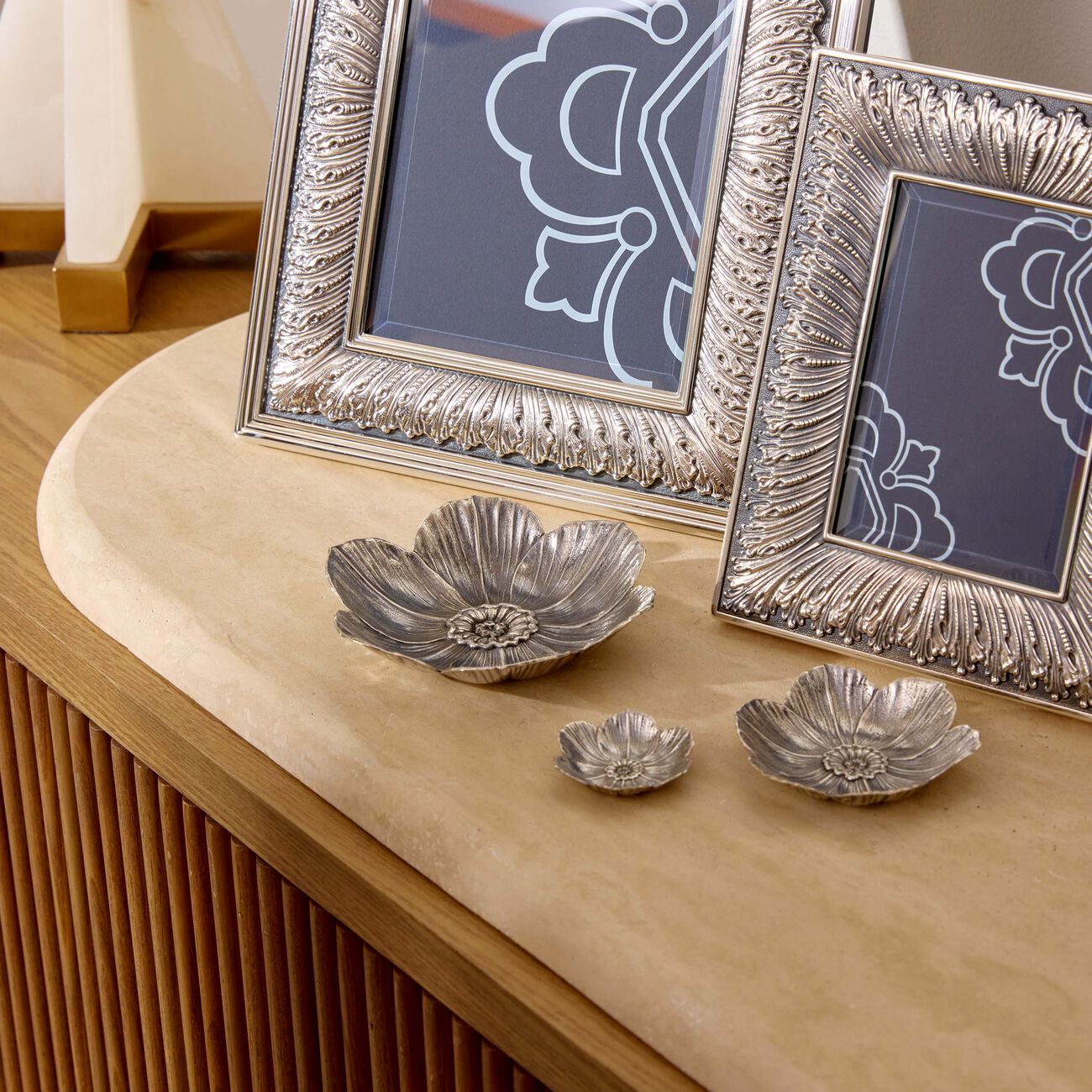 buccellati narcissus flower bowl medium silver