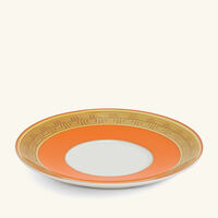 versace orange coin coffee cup saucer orange