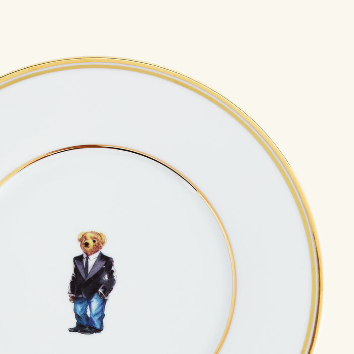 ralph lauren home wilshire tux bear plate set 4