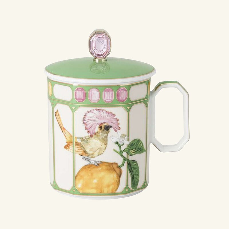 Idyllia Mug with Lid Flycatcher Green rosenthal idyllia mug with lid flycatcher green