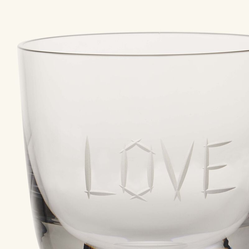 ruckl abc love drinking glass clear