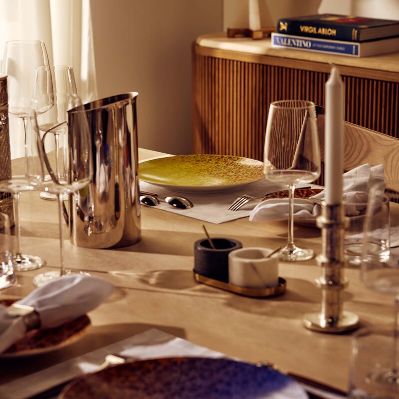 bernardaud etoile boites plate blue set of 6