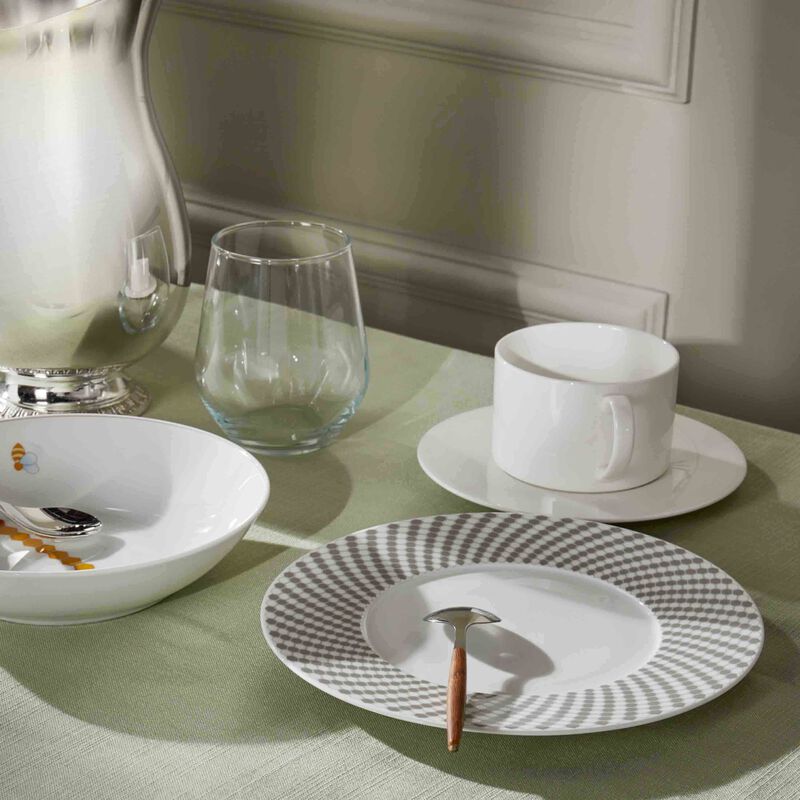 طبق الحلويات ماديسون 6 دائري رمادي 21 سم كريستوفل طبق الحلويات ماديسون 6 دائري رمادي 21 سم