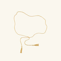 christofle belt pompon necklace chain gold large