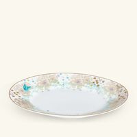 bernardaud feerie michael cailloux bread   butter plate oval pink 23cm