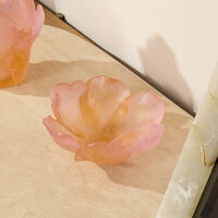 Tulipe Centerpiece Amber Pink Small Limited Edition daum tulipe centerpiece amber pink small limited edition