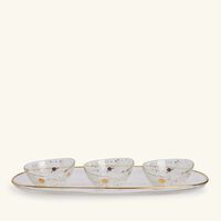 dimlaj hayat serving bowl and tray gold set of 4