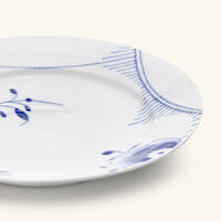 طقم أطباق العشاء بلو ميغا دائري أبيض 27 سم من طبقين رويال كوبنهاغن طقم أطباق العشاء بلو ميغا دائري أبيض 27 سم من طبقين