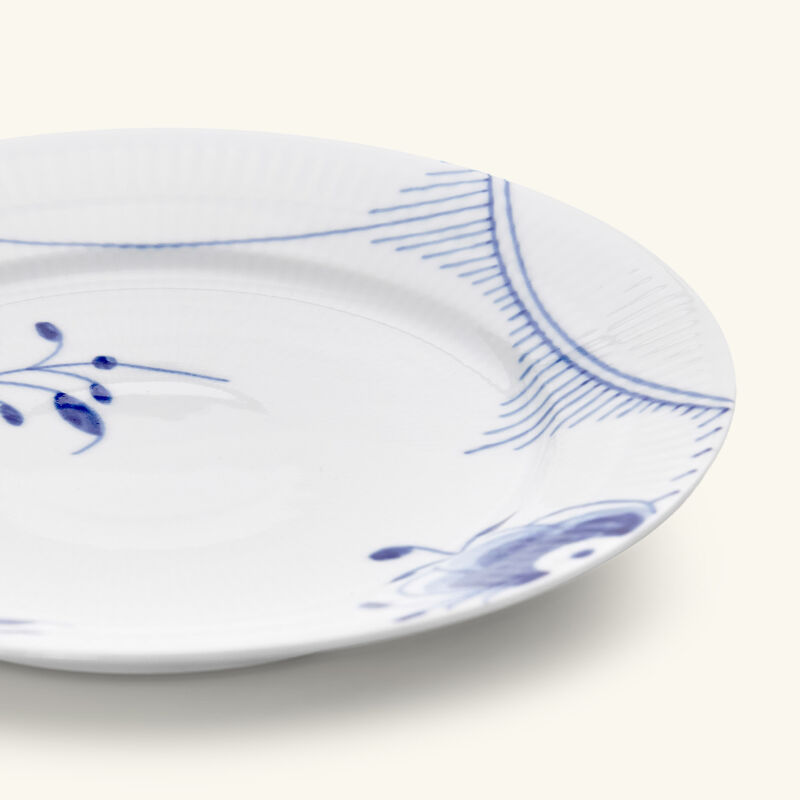 طقم أطباق العشاء بلو ميغا دائري أبيض 27 سم من طبقين رويال كوبنهاغن طقم أطباق العشاء بلو ميغا دائري أبيض 27 سم من طبقين